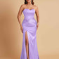 Sexy Soft Satin Mermaid Sweetheart Floor-Length Mermaid Bridesmaid Dresses
