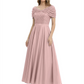 Luxury Formal Dress Sparkling Sequin Top Mother of Bride Dress Silk Satin A-Line Gowns