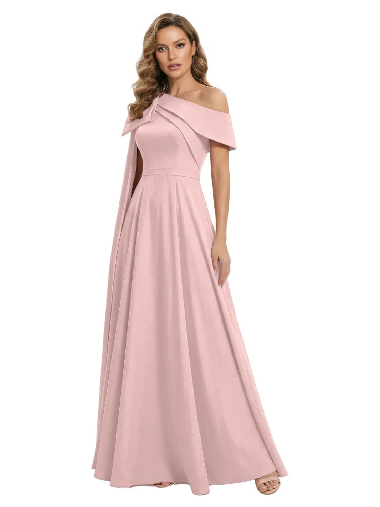 One Shoulder Elegant Mother of the Brides Dresses Mom Outfits Wedding Party