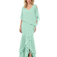 Chic Long A-Line Chiffon Mother of the Brides Dresses Sequin Mom Outfits