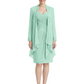 2PCS Knee Length Chiffon Mother of the Brides Dresses Short V-Neck