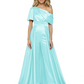 One Shoulder Mother of Bride jumpsuits Formal Gowns Floor Length Detachable Train