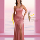 Gorgeous Square Criss Cross Soft Satin Side Slit Floor-Length Mermaid Bridesmaid Dresses
