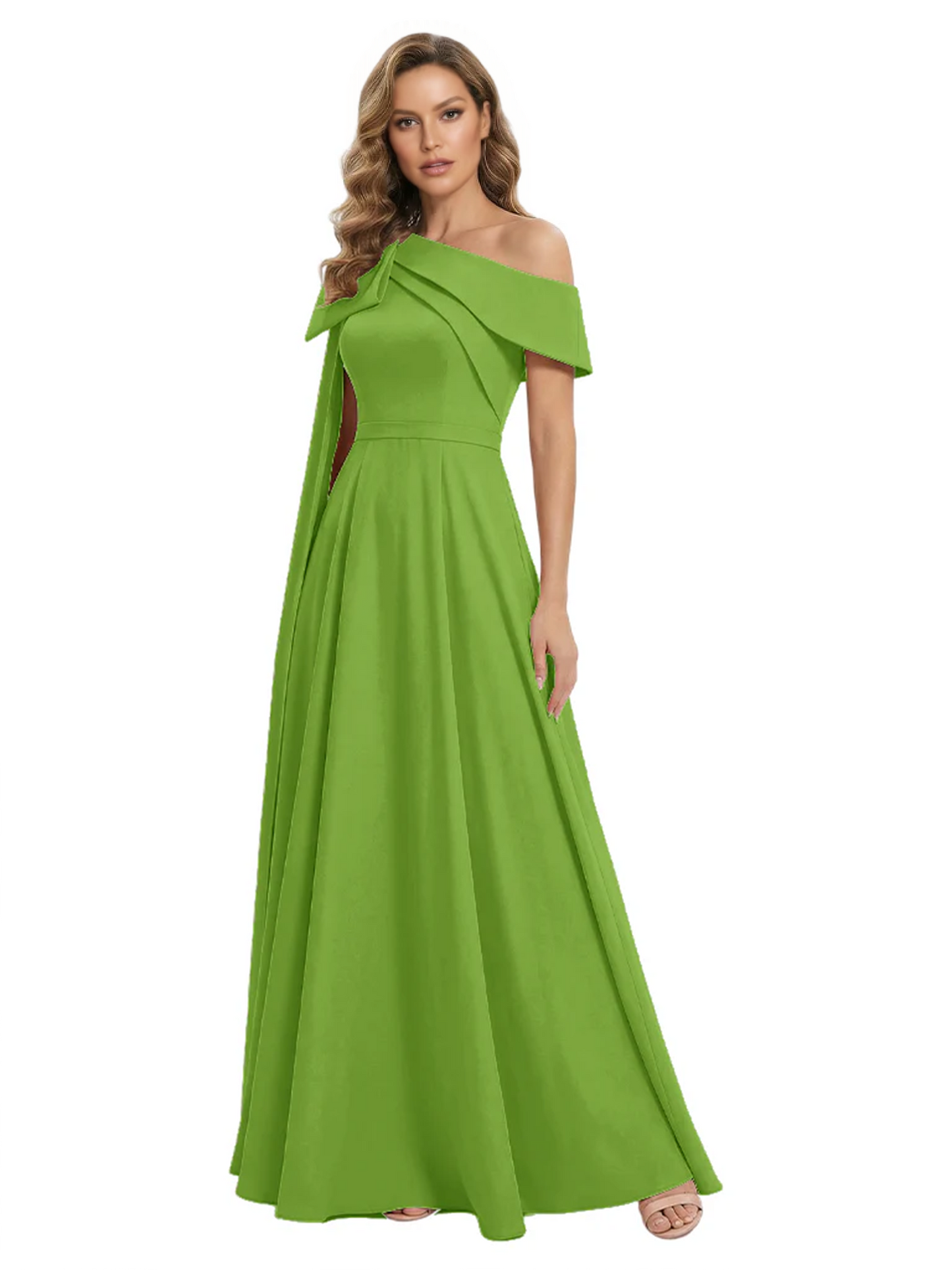 One Shoulder Elegant Mother of the Brides Dresses Mom Outfits Wedding Party