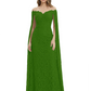 Elegant Mother of the Groom Gown Floral Lace Embroidered Formal Dress with Cape