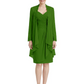 2PCS Knee Length Chiffon Mother of the Brides Dresses Short V-Neck