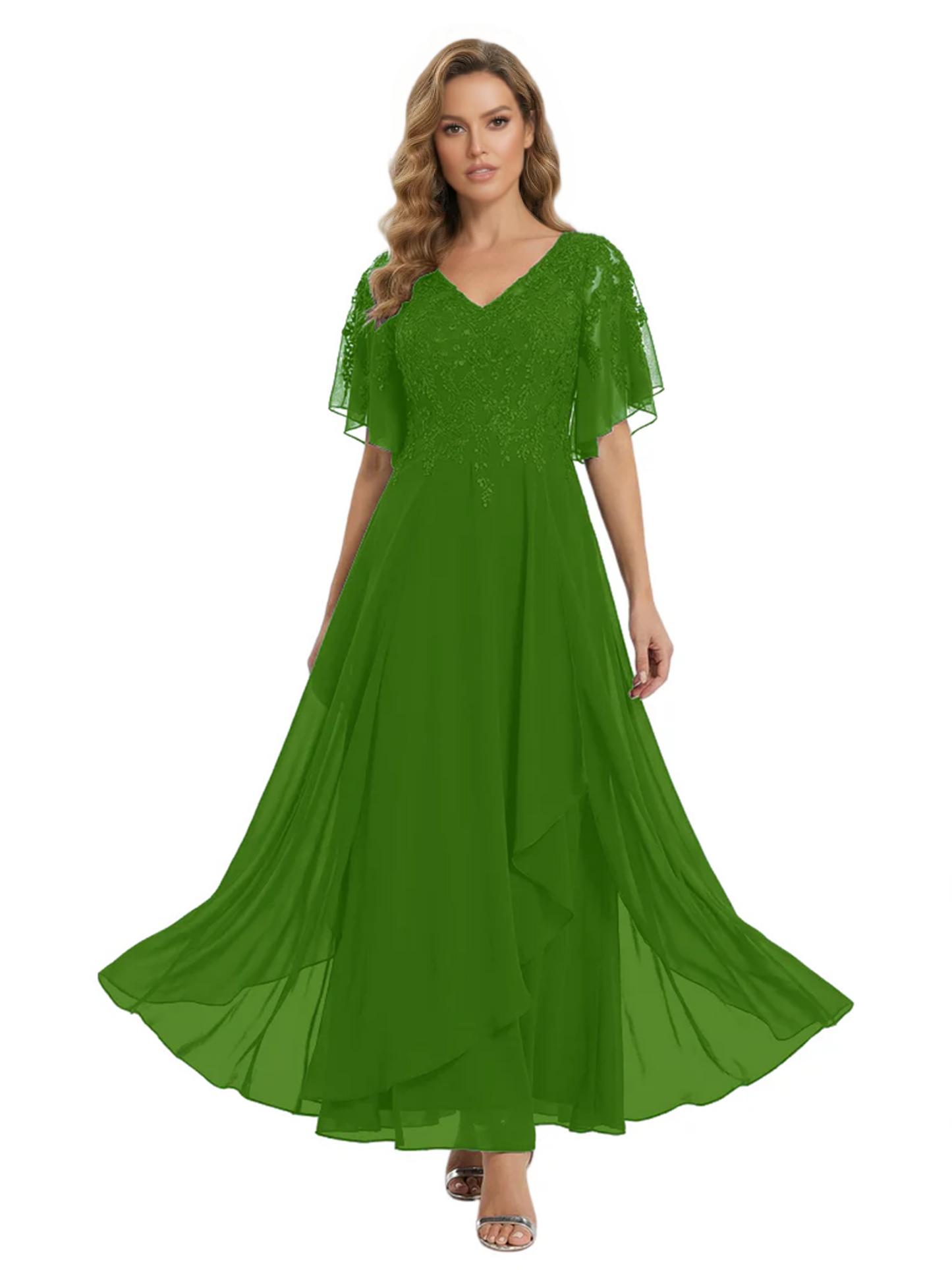 Bling Sequin Chiffon Mother of the Brides Dresses Wedding Party Gowns For Mom