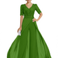 V-Neck Chiffon Mother of the Brides Jumpsuits Dresses Floor Length A-Line Lace