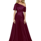 One Shoulder Mother of Bride jumpsuits Formal Gowns Floor Length Detachable Train