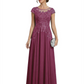 Chic Long A-Line Chiffon Mother of the Brides Dresses Sequin Mom Outfits For Wedding