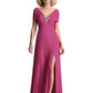 Chiffon Slit Mother of The Bride Groom Dresses Trendy Wedding Mother Outfits