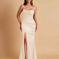 Sexy Soft Satin Mermaid Side Slit Floor-Length Mermaid Bridesmaid Dresses