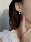 Sterling Silver Freshwater Cultured Pearl Wedding Jewelry Earrings For Women
