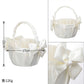 Wedding Flower Basket Flower Girl Bridesmaid Sprinkle Flower Basket White Bow Decoration