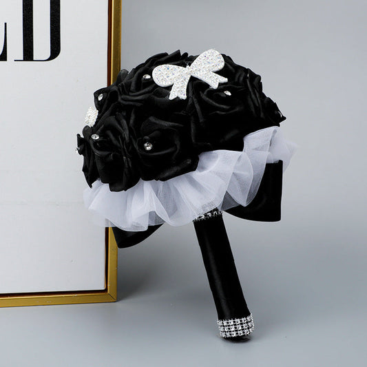 Wedding Flower For The Groom And Bride, Simulated Rose Wedding Bouquet