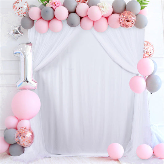Outdoor Wedding Decoration White Separate Background Curtain