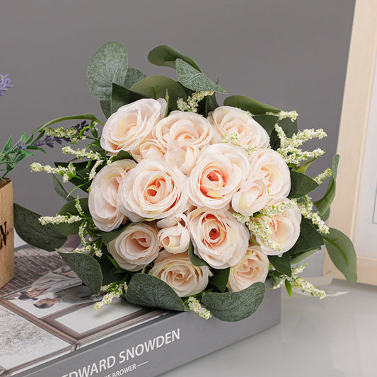 Wedding Flower For The Groom And Bride, Simulated Rose Wedding Bouquet