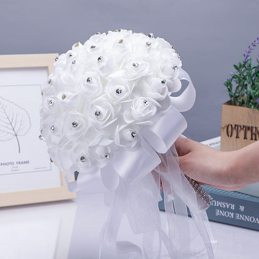 Wedding Flower For The Groom And Bride, Simulated Foam Wedding Bouquet