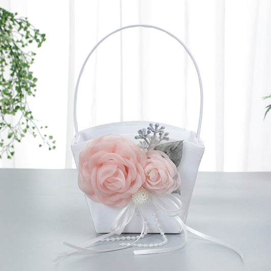 Artificial Flower Decoration Small Flower Basket, LH-5740