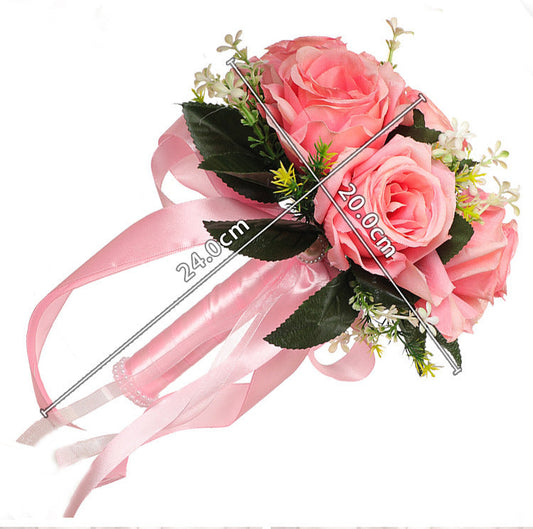 Wedding Flower For The Groom And Bride, Simulated Rose Wedding Bouquet