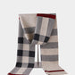 New scarf for men Winter new versatile shawl warm high-end plaid wool scarf for men and women