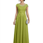 Chic Long A-Line Chiffon Mother of the Brides Dresses Sequin Mom Outfits For Wedding