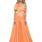 One Shoulder Mother of Bride jumpsuits Formal Gowns Floor Length Detachable Train