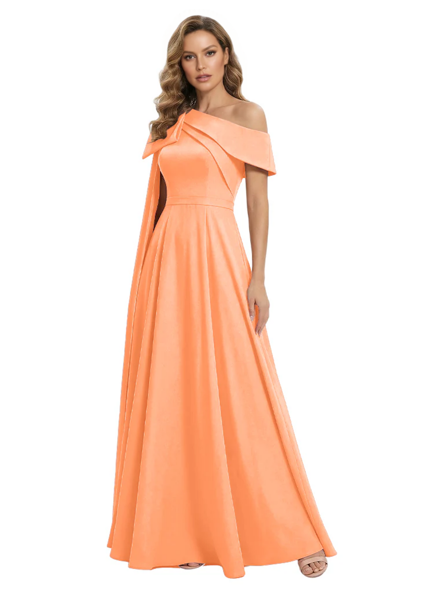 One Shoulder Elegant Mother of the Brides Dresses Mom Outfits Wedding Party