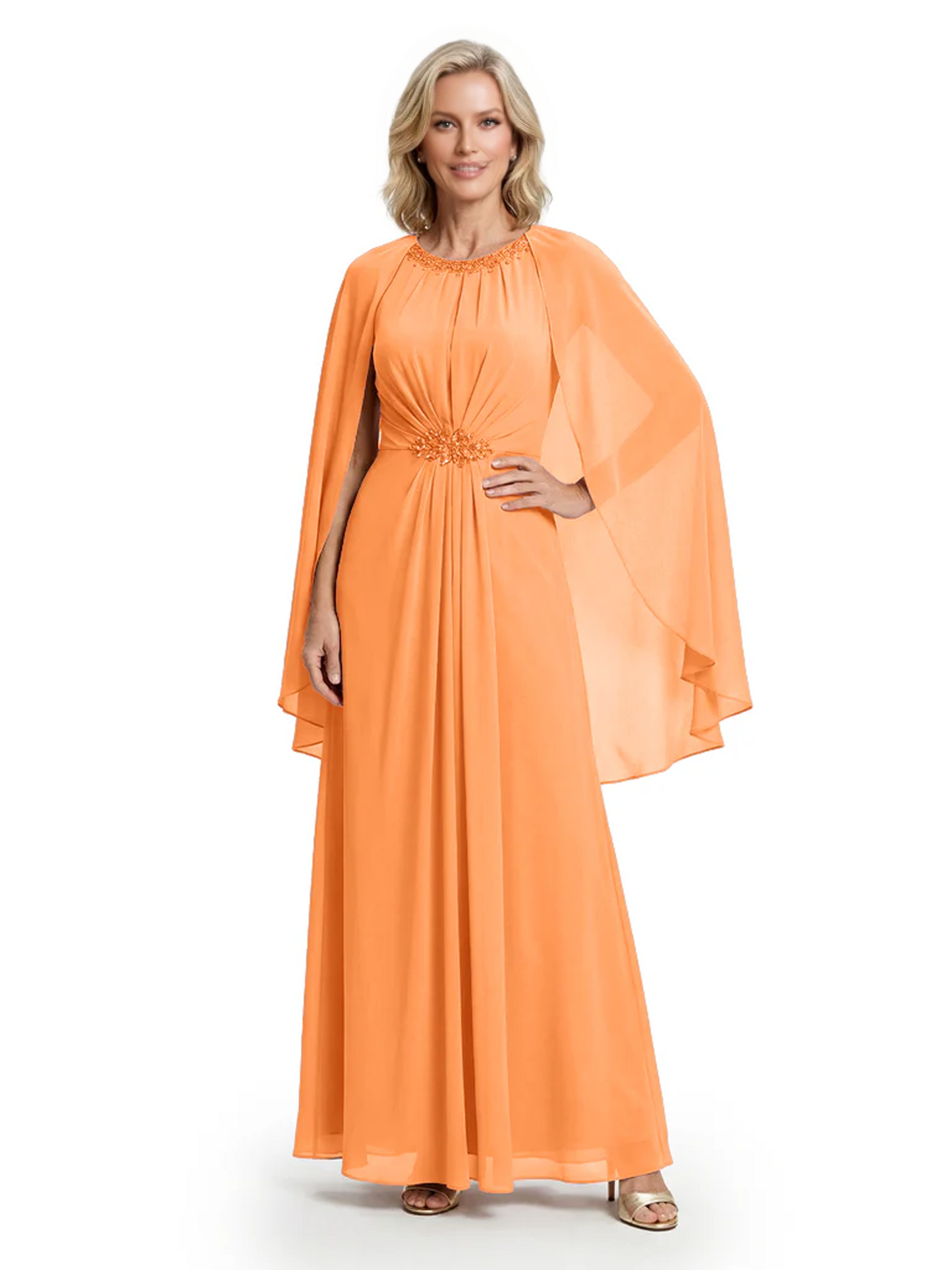 Floor Length Chiffon Mother of the Brides Dresses Wedding Party Gowns For Mom