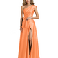 Wedding Mother of the Bride Dress One Shoulder and High Slit Formal Dresses