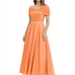 Luxury Formal Dress Sparkling Sequin Top Mother of Bride Dress Silk Satin A-Line Gowns