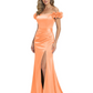 Elegant Mother of the Groom Dresses Mermaid Satin Formal Gown High Slit