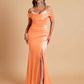 Elegant Soft Satin Mermaid Spaghetti Straps Floor-Length Mermaid Bridesmaid Dresses