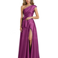Wedding Mother of the Bride Dress One Shoulder and High Slit Formal Dresses