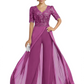 V-Neck Chiffon Mother of the Brides Jumpsuits Dresses Floor Length A-Line Lace