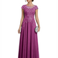 Chic Long A-Line Chiffon Mother of the Brides Dresses Sequin Mom Outfits For Wedding