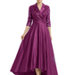 Elegant Mother of Bride Dress Evening Gowns Trending Styles with Lapel Collar 3/4 Sleeves