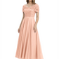 Luxury Formal Dress Sparkling Sequin Top Mother of Bride Dress Silk Satin A-Line Gowns
