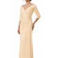 Elegant 3/4 Sleeve Mother of the Brides Dresses Mom Outfits Wedding Satin