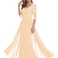 Luxury Burgundy Formal Dress Embroidered Lace Bodice Flowy Chiffon Gown 2026