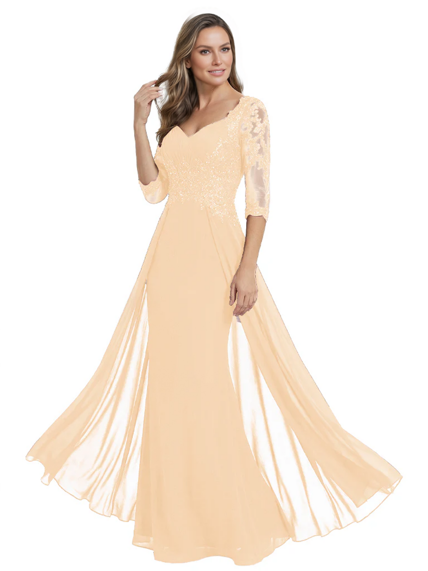Luxury Burgundy Formal Dress Embroidered Lace Bodice Flowy Chiffon Gown 2026