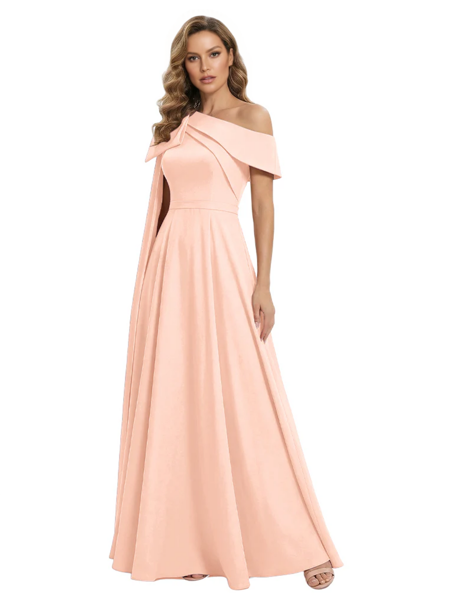 One Shoulder Elegant Mother of the Brides Dresses Mom Outfits Wedding Party