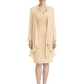2PCS Knee Length Chiffon Mother of the Brides Dresses Short V-Neck
