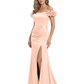 Elegant Mother of the Groom Dresses Mermaid Satin Formal Gown High Slit