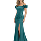 Elegant Mother of the Groom Dresses Mermaid Satin Formal Gown High Slit