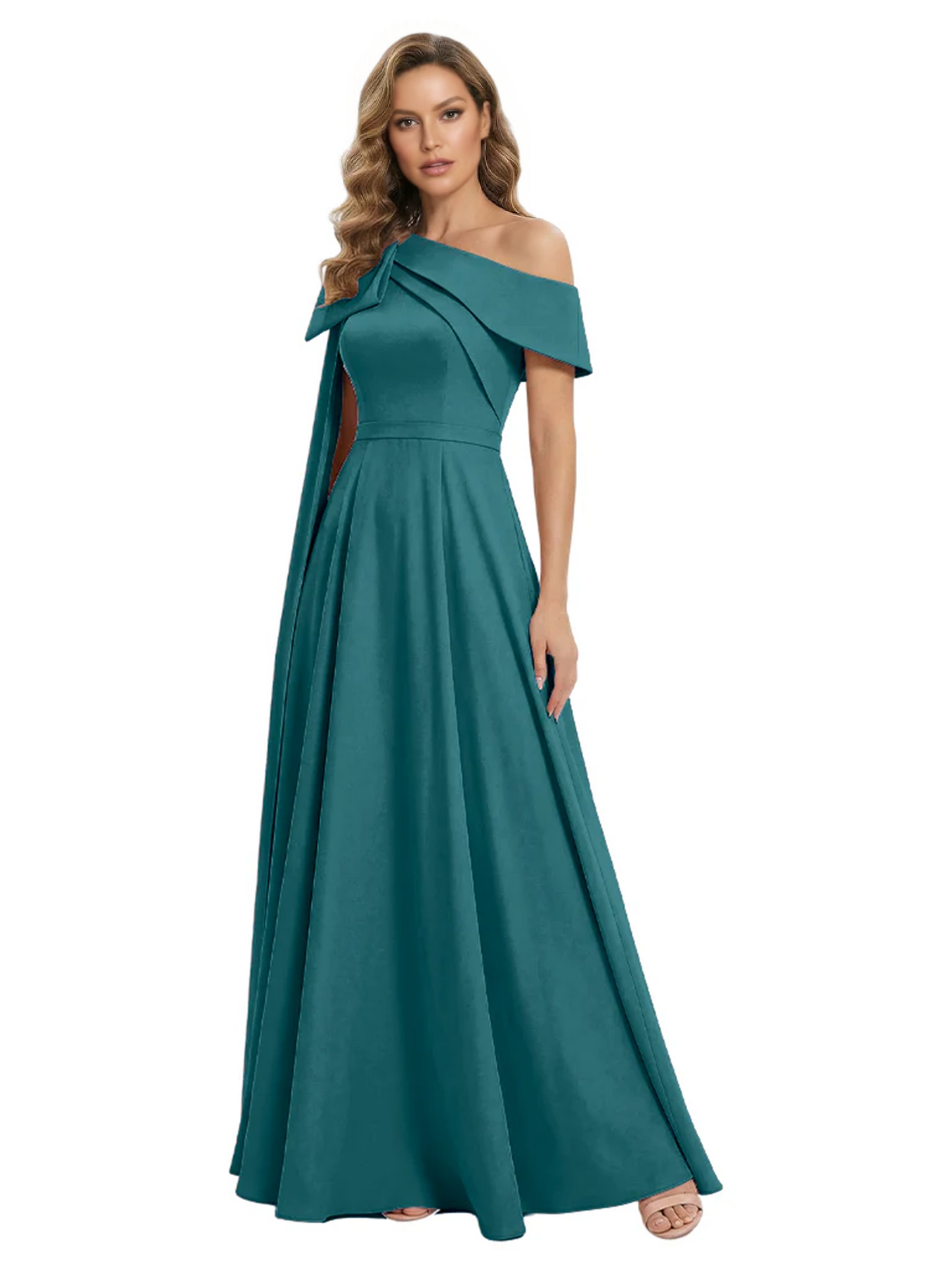 One Shoulder Elegant Mother of the Brides Dresses Mom Outfits Wedding Party