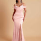 Elegant Soft Satin Mermaid Spaghetti Straps Floor-Length Mermaid Bridesmaid Dresses