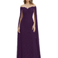 Elegant Mother of the Groom Gown Floral Lace Embroidered Formal Dress with Cape
