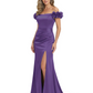 Elegant Mother of the Groom Dresses Mermaid Satin Formal Gown High Slit
