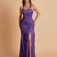 Gorgeous Square Criss Cross Soft Satin Side Slit Floor-Length Mermaid Bridesmaid Dresses